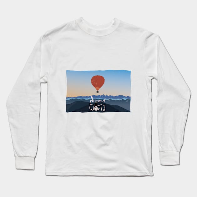 Around the world Long Sleeve T-Shirt by mdemti